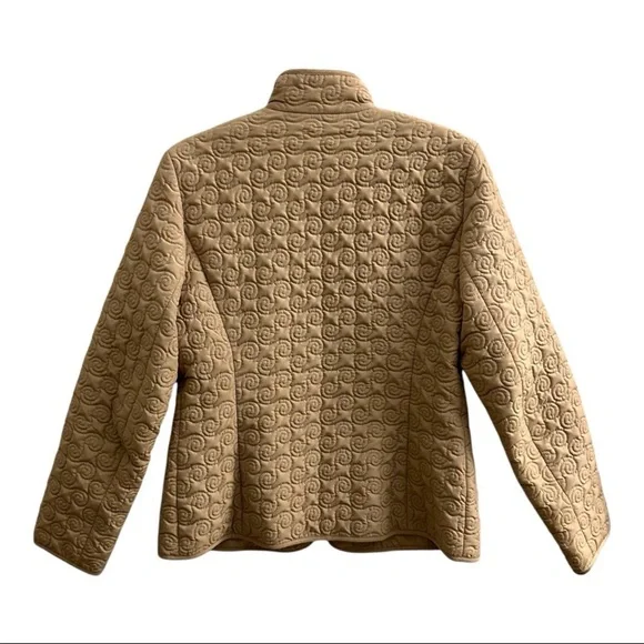 Gallery Tan Quilted Women's Jacket Size M - Picture 2 of 7